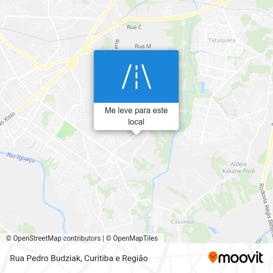 Rua Pedro Budziak mapa