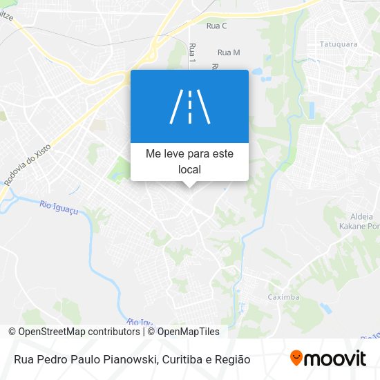 Rua Pedro Paulo Pianowski mapa