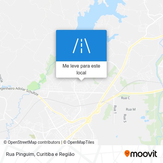 Rua Pinguim mapa