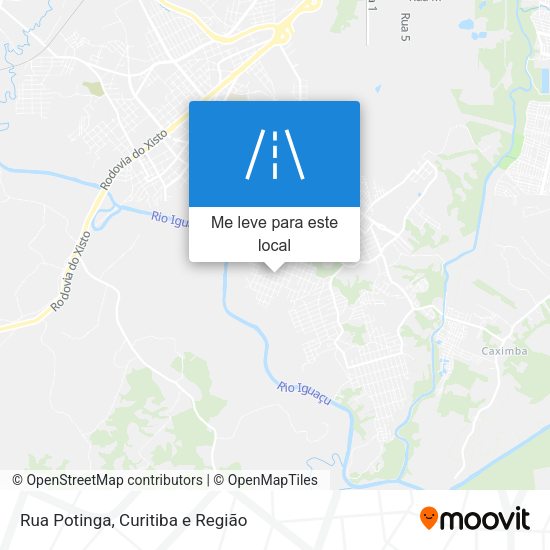 Rua Potinga mapa