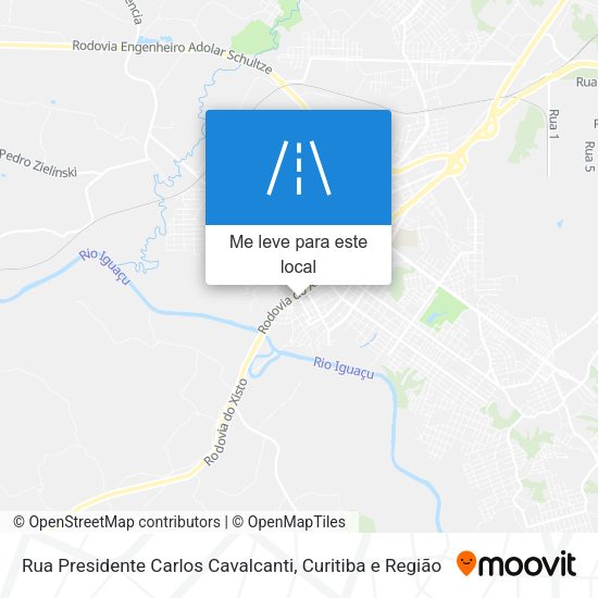 Rua Presidente Carlos Cavalcanti mapa