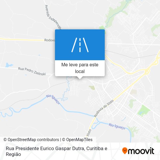Rua Presidente Eurico Gaspar Dutra mapa