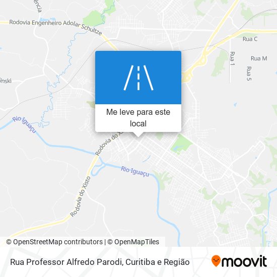 Rua Professor Alfredo Parodi mapa