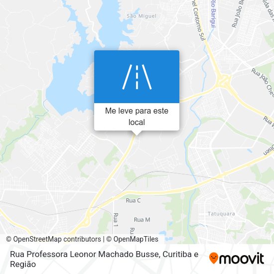 Rua Professora Leonor Machado Busse mapa