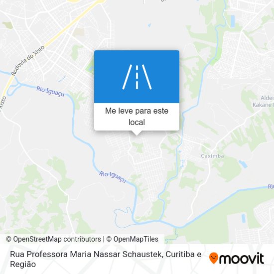 Rua Professora Maria Nassar Schaustek mapa