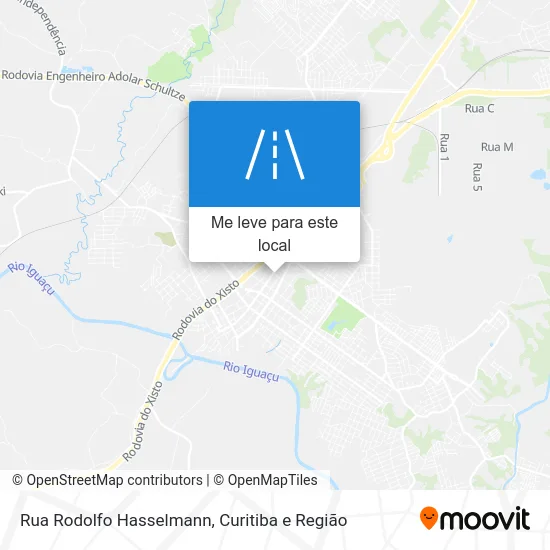 Rua Rodolfo Hasselmann mapa