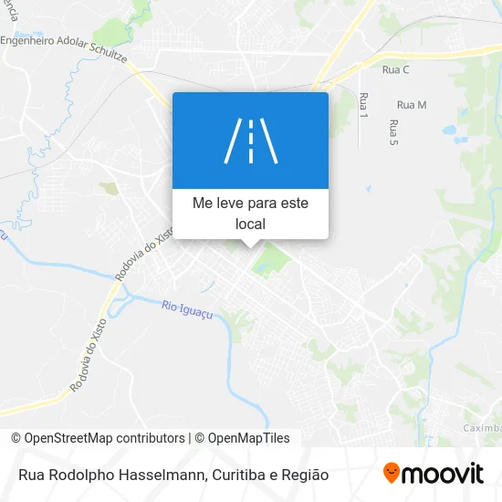 Rua Rodolpho Hasselmann mapa