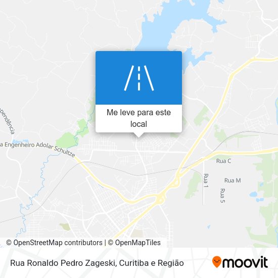 Rua Ronaldo Pedro Zageski mapa