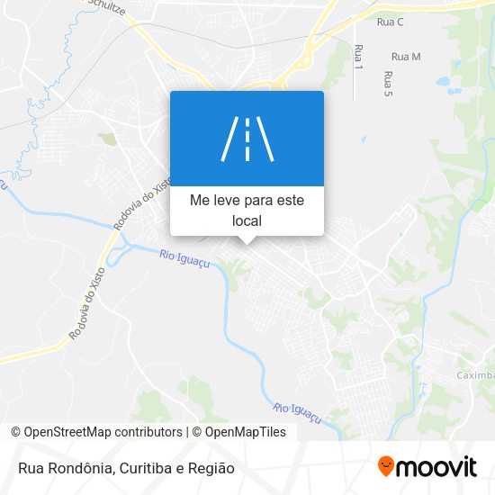 Rua Rondônia mapa