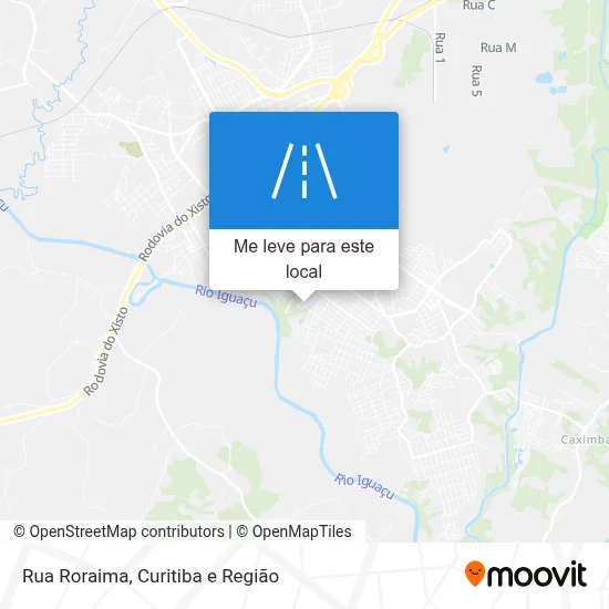 Rua Roraima mapa