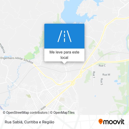 Rua Sabiá mapa