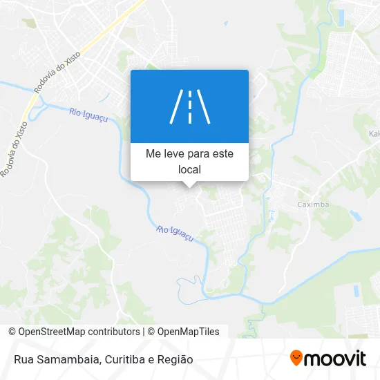 Rua Samambaia mapa