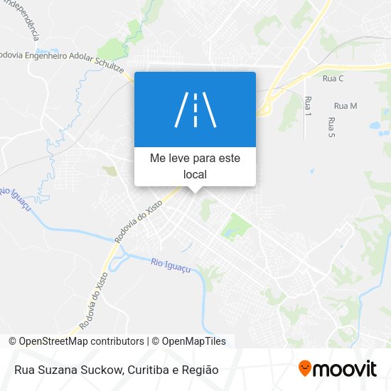 Rua Suzana Suckow mapa