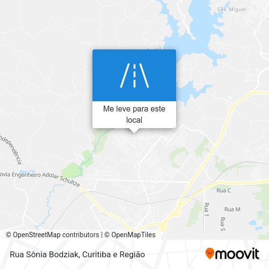 Rua Sônia Bodziak mapa