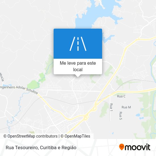 Rua Tesoureiro mapa
