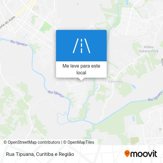 Rua Tipuana mapa