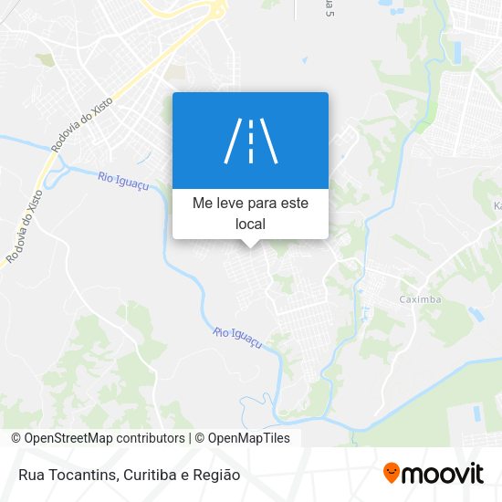 Rua Tocantins mapa