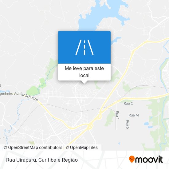 Rua Uirapuru mapa