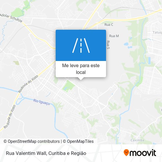 Rua Valentim Wall mapa