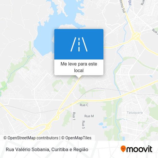 Rua Valério Sobania mapa