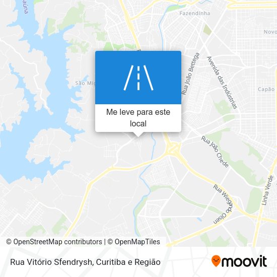 Rua Vitório Sfendrysh mapa