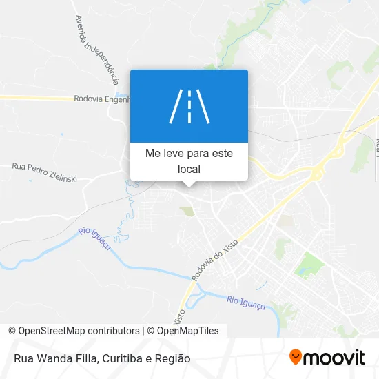 Rua Wanda Filla mapa