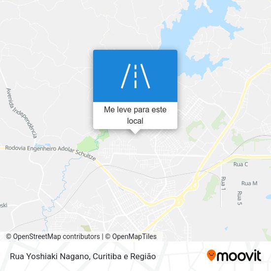 Rua Yoshiaki Nagano mapa