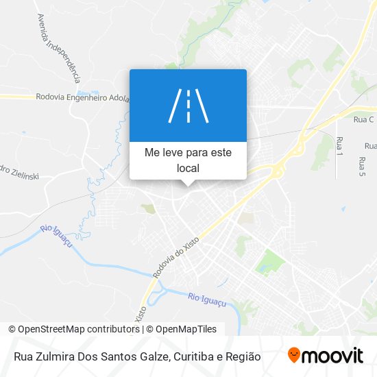 Rua Zulmira Dos Santos Galze mapa