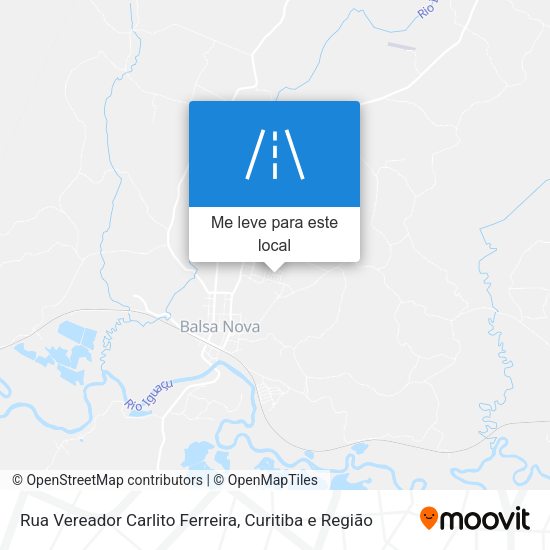 Rua Vereador Carlito Ferreira mapa
