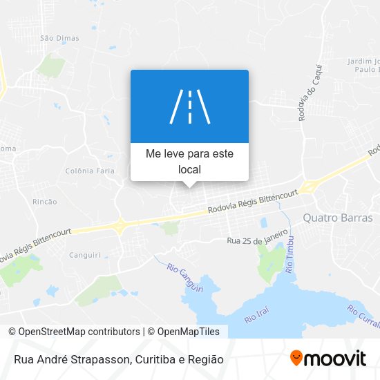 Rua André Strapasson mapa