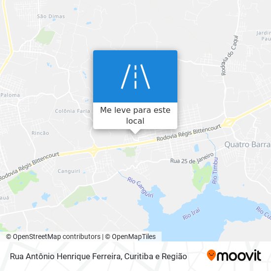 Rua Antônio Henrique Ferreira mapa