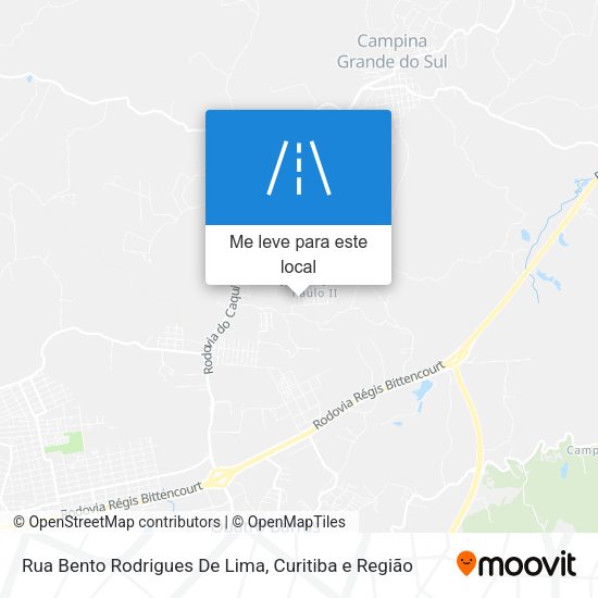 Rua Bento Rodrigues De Lima mapa