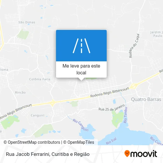 Rua Jacob Ferrarini mapa