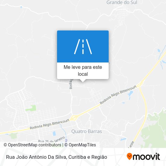 Rua João Antônio Da Silva mapa
