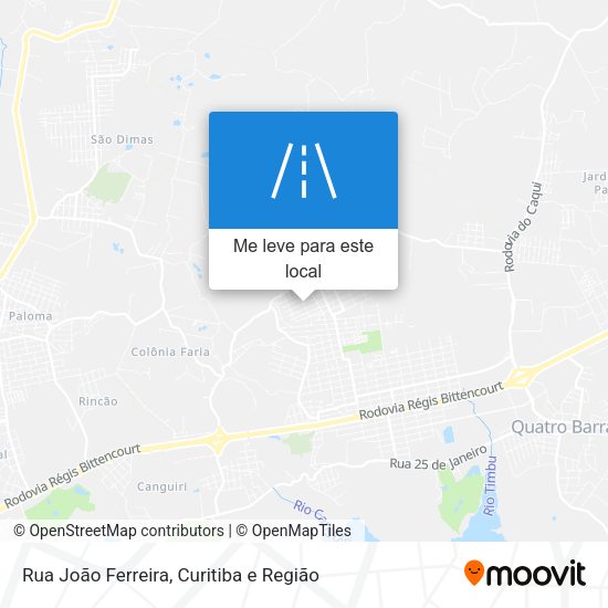 Rua João Ferreira mapa