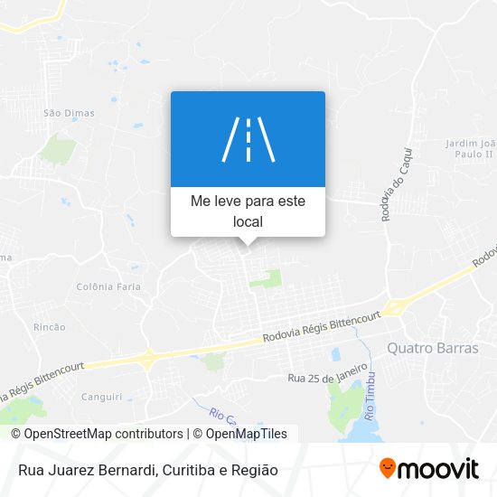 Rua Juarez Bernardi mapa