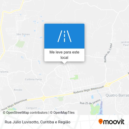 Rua Júlio Luvisotto mapa