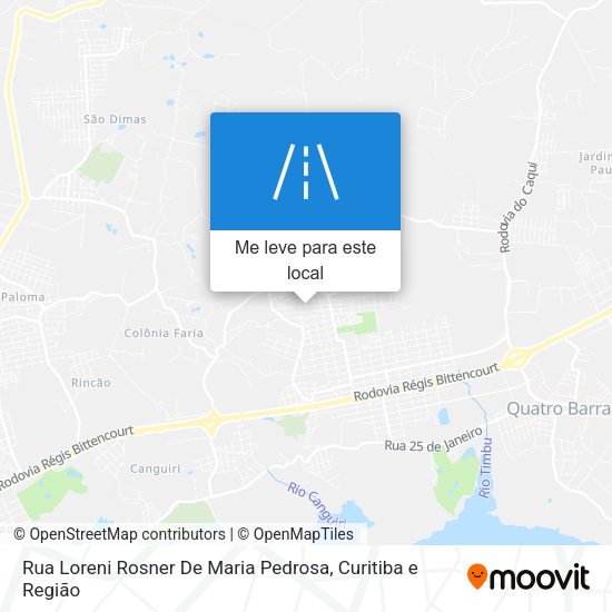 Rua Loreni Rosner De Maria Pedrosa mapa