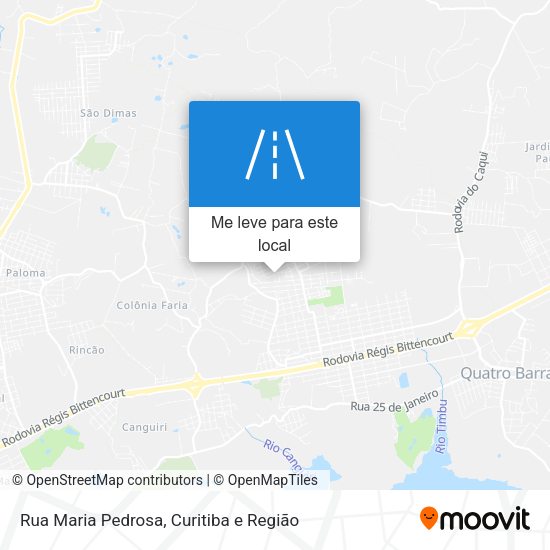 Rua Maria Pedrosa mapa
