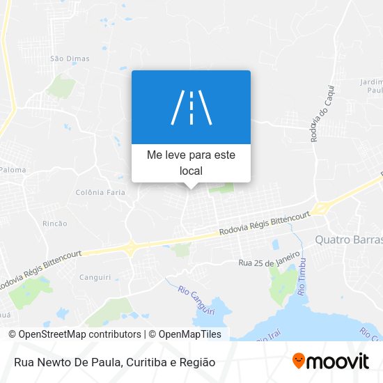 Rua Newto De Paula mapa