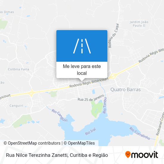 Rua Nilce Terezinha Zanetti mapa