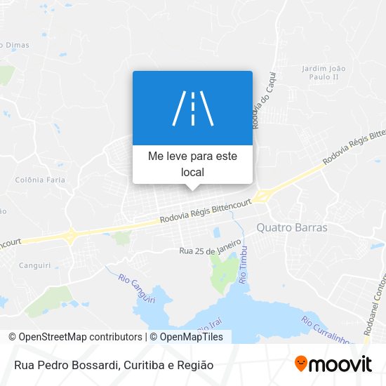 Rua Pedro Bossardi mapa