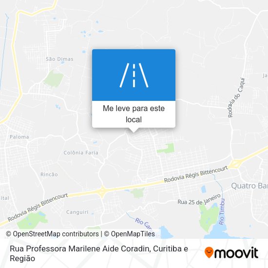 Rua Professora Marilene Aide Coradin mapa
