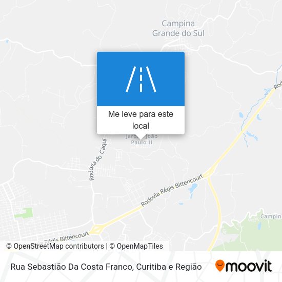 Rua Sebastião Da Costa Franco mapa