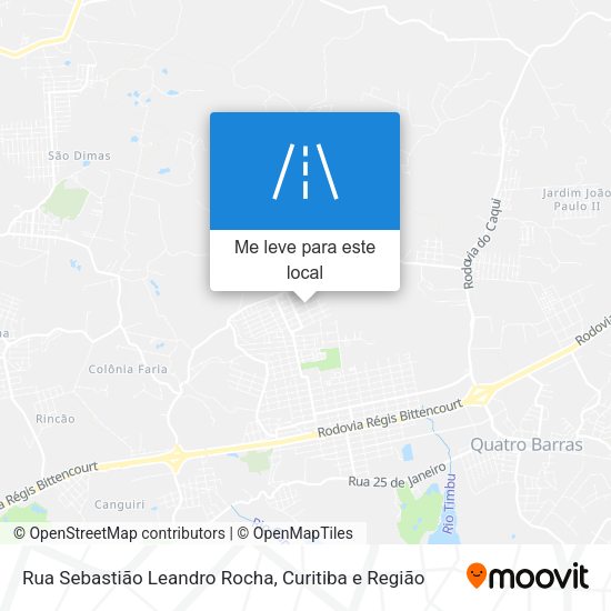 Rua Sebastião Leandro Rocha mapa