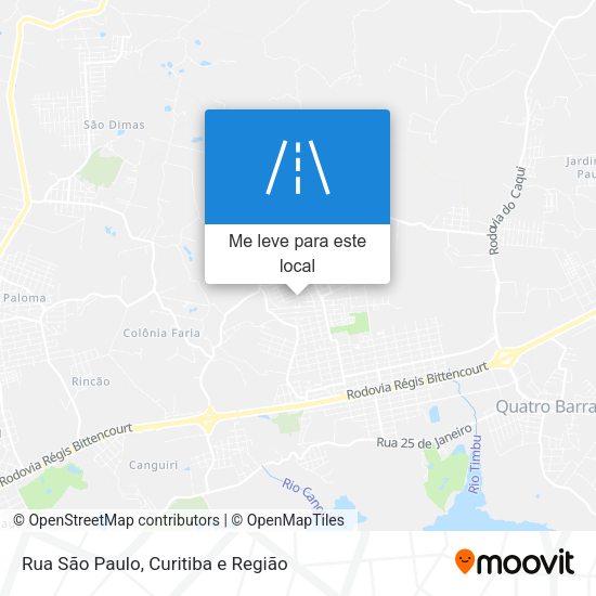 Rua São Paulo mapa