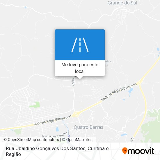 Rua Ubaldino Gonçalves Dos Santos mapa