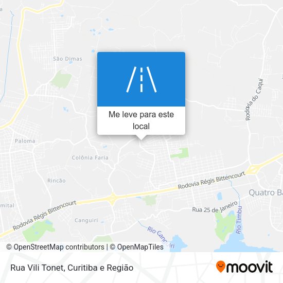 Rua Vili Tonet mapa