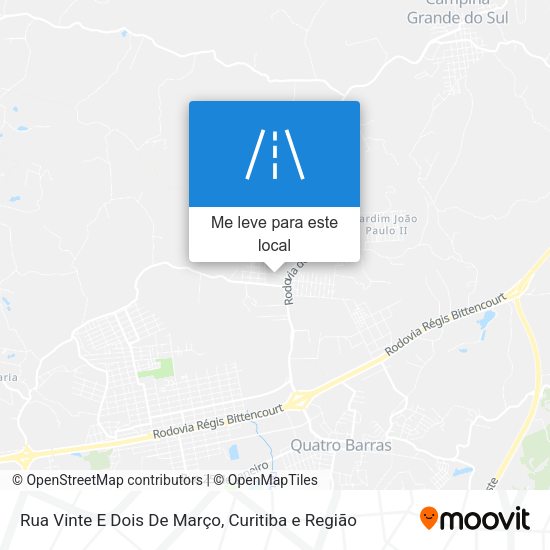 Rua Vinte E Dois De Março mapa