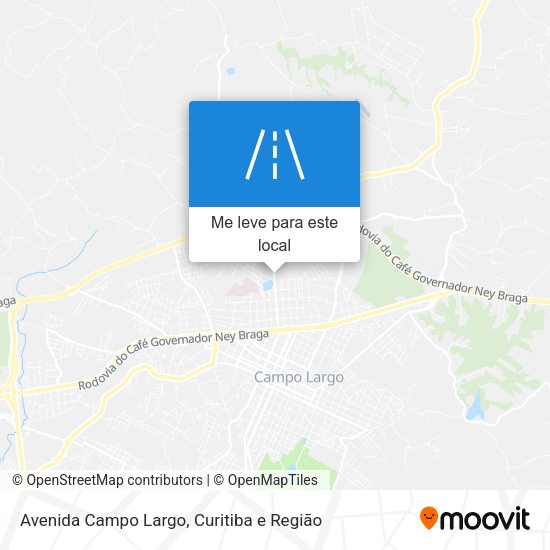 Avenida Campo Largo mapa